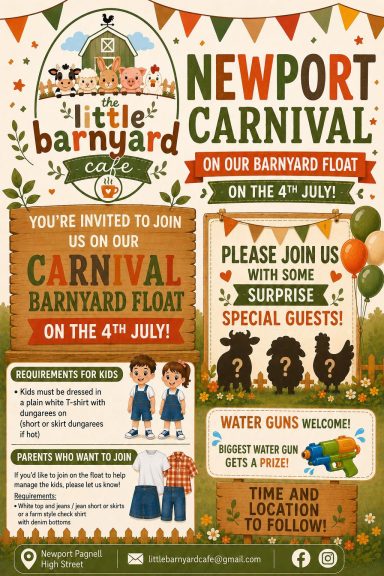Newport Pagnell Carnival with the Little Barnyard Cafe